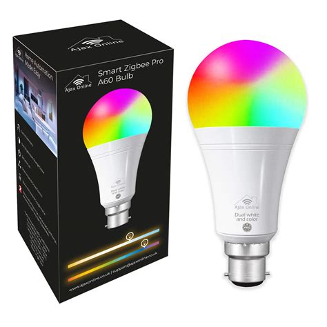 Buy Ajax Online Smart Zigbee Pro A60 LED RGBCW Bulbs - Works with ...