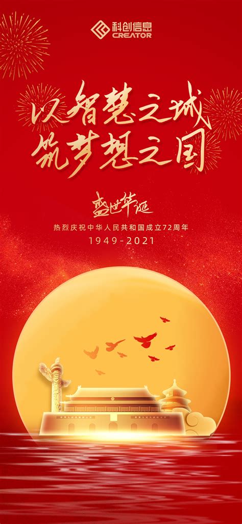 热烈祝贺中华人民共和国成立七十二周年！