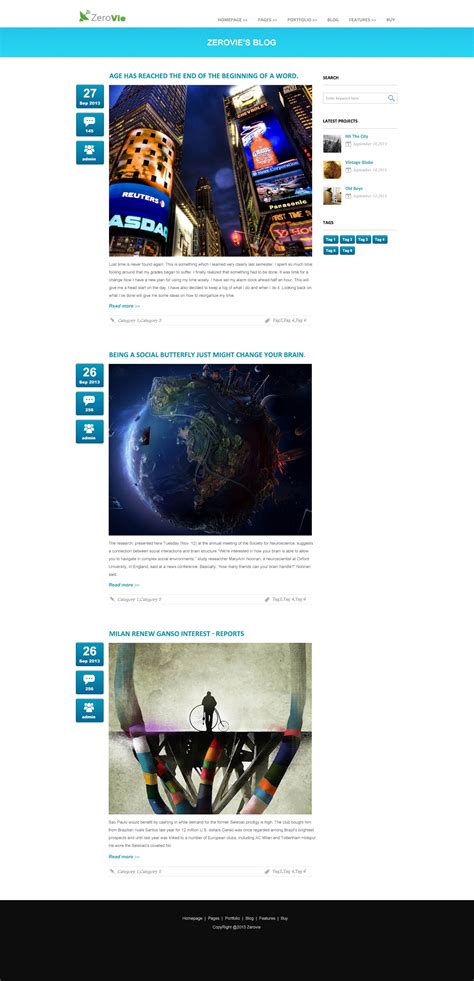 网站博客列表页面设计-UI世界