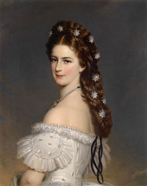 1865 Empress Elisabeth of Austria by Franz Xaver Winterhalter (location ...