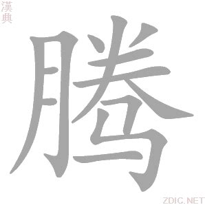 腾_腾字的拼音,意思,字典释义 - 《新华字典》 - 汉辞宝