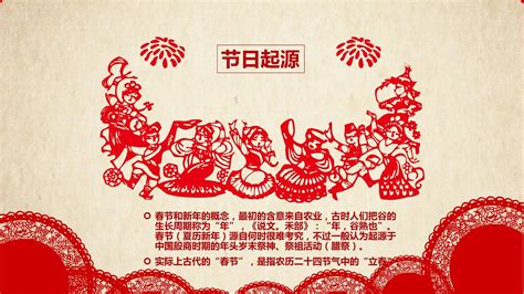 绿色喜庆新春中国传统节日春节年味节日介绍PPT模板-PPT牛模板网