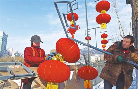 街上挂满灯笼庆祝中国新年—高清视频下载、购买_视觉中国视频素材中心