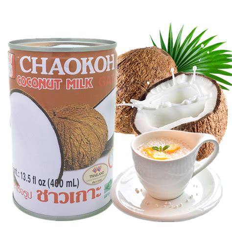 泰国CHAOKOH俏果椰浆400ml巧果椰浆罐装 咖喱调味甜品原料-阿里巴巴