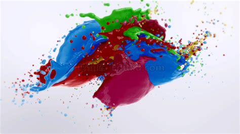 中文AE模板4K彩色粒子黏合流体油漆颜料喷溅特效动画标志演绎视频_原创AE模板库下载