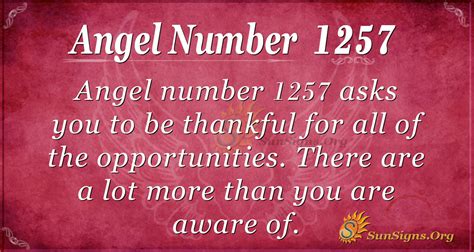 Angel Number 1257 Meaning: Embody Optimism - SunSigns.Org
