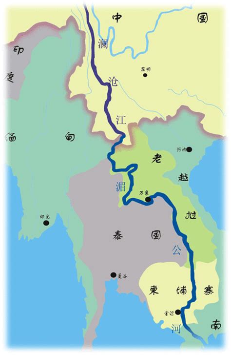 多国共享湄公河 东南亚最大河流--回归旅游网