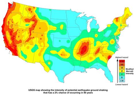 美地质勘探局图片显示美国地震带覆盖48州_科技_环球网