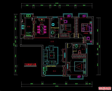 客厅装饰柜的立面图CAD素材免费下载_红动中国