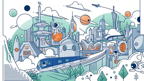 「筑梦云端，城就未来」——比亚迪未来城市创意插画征集大赛