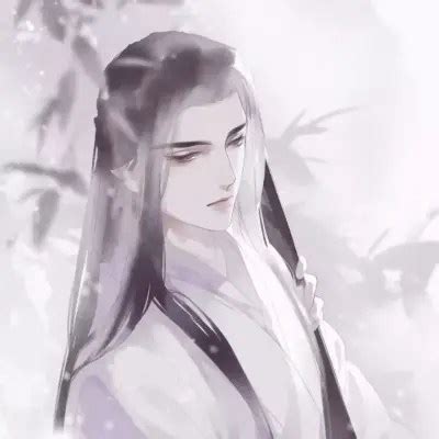 动漫头像男古风紫衣女生