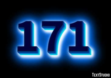 171 Text Effect and Logo Design Number