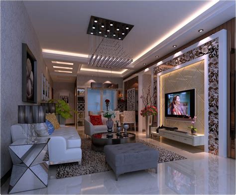 现代欧式客厅电视背景墙设计_装修图片-保障网装修效果图