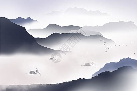 「黑白」轻舟万重山图片 「黑白」轻舟万重山图片