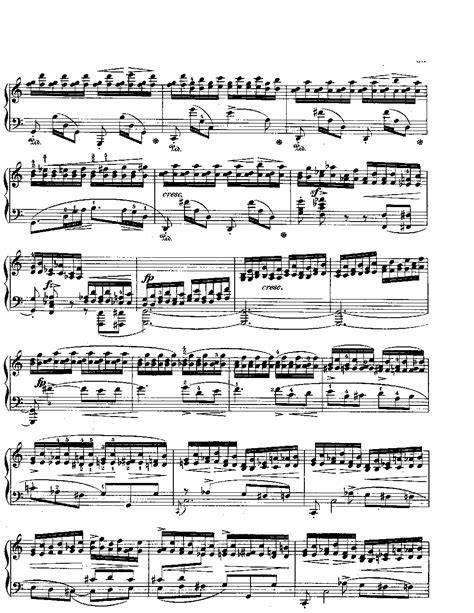 肖邦黑键练习曲钢琴谱带指法