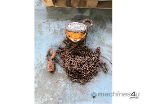 Used pwb anchor Chain Hoist Block and Tackle 1 5 ton x 6 mtr Drop PWB ...