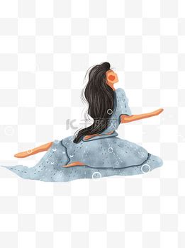 温柔跪下素材女生头像