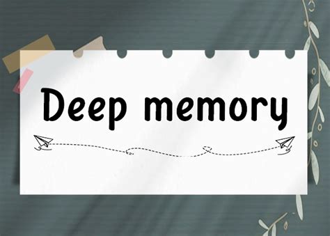 Deep memory_Deep memory正版字体下载_站酷海洛_站酷旗下品牌