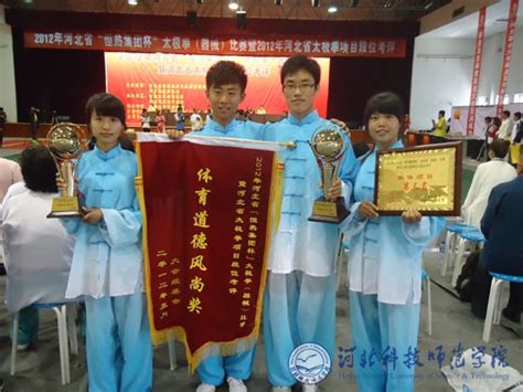 我校太极拳代表队在河北省太极拳（械）比赛中获佳绩-河北科技师范学院