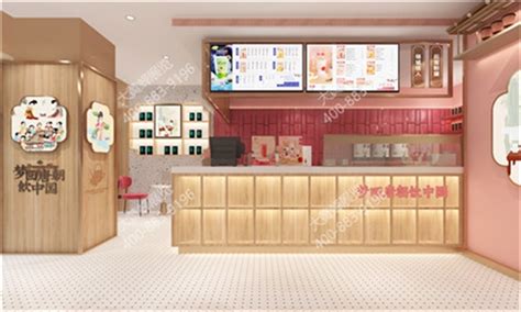 2021新款网红泰国奶茶店铺商场临街店铺东南亚风格_港润设计-站酷ZCOOL