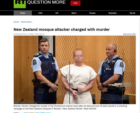快讯！新西兰“清真寺屠杀”嫌犯出庭，面无表情