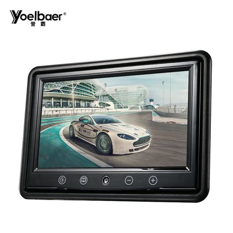 VGA Connector 9 Inch Car LCD Rearview Mirror Monitor 400cd/m2 ...