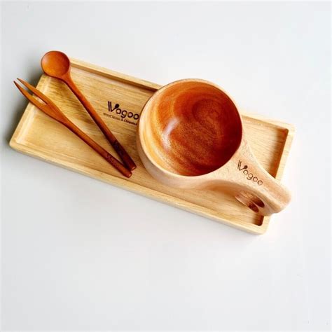Mua Vagoo- Bộ đũa muỗng gỗ cá nhân và túi vải phong cách Hàn Quôc, Nhật ...