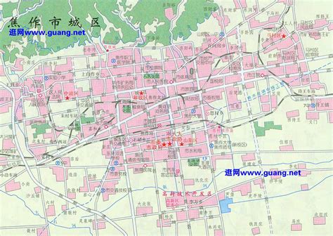 河南省焦作市地图图片