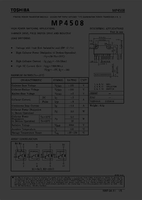 MP4508_217697.PDF Datasheet Download --- IC-ON-LINE