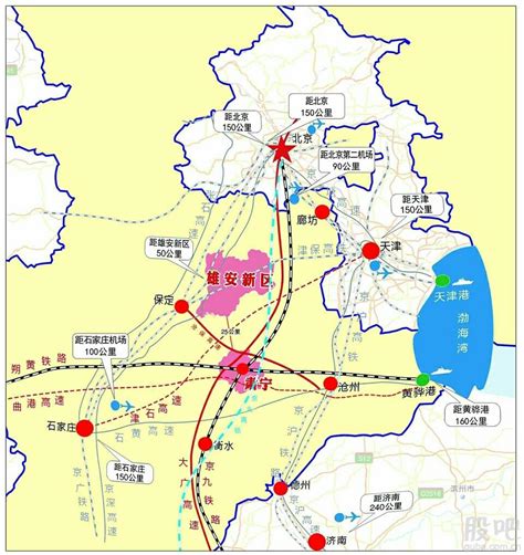 雄安新区的地图,雄安新区地图详细范围,雄安新区地图规划图_大山谷图库