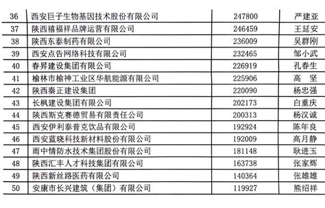 2019陕西企业100强发布 千亿级企业6家为历年最多-陕西省新型城镇化和人居环境研究院