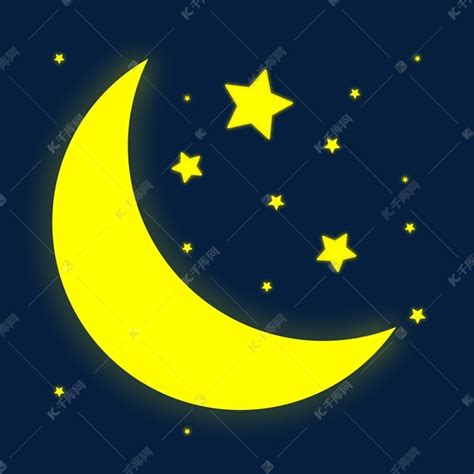 夜晚星星月亮素材图片免费下载-千库网