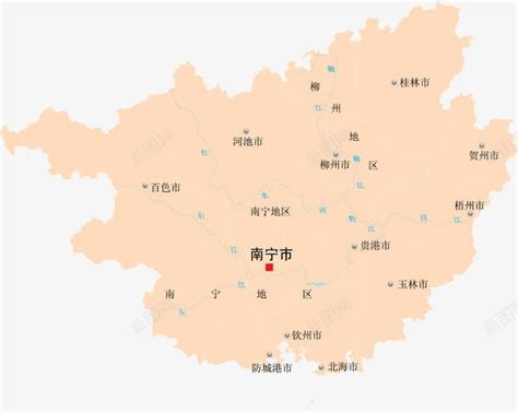 广西省地图png图片免费下载-素材0NqaaqWUW-新图网