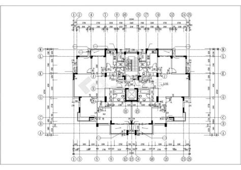 滁州市安塞花园小区12层框架结构住宅楼全套建筑设计CAD图纸_住宅小区_土木在线