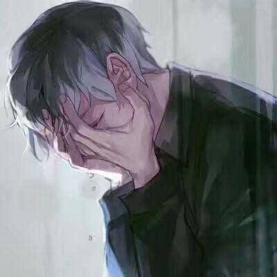 伤感手绘男头图片