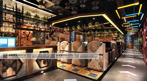 新疆乌鲁木齐--乐咖网咖（LOFT+竞技风格）-网吧装修/网咖设计/餐饮装修/商业空间设计/北鼎装饰官网