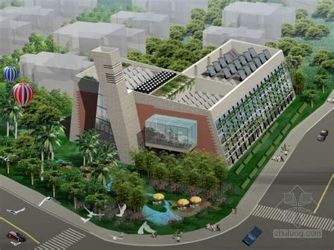 [镇江]某绿色节能社区服务办公楼设计方案文本-办公建筑-筑龙建筑设计论坛