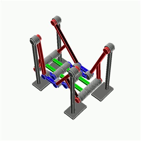 1597简易精巧四足行走机构3D图纸 Solidworks设计 – KerYi.net