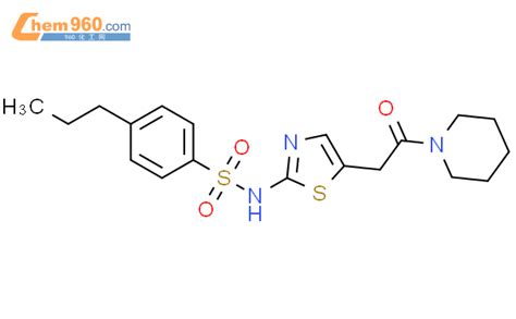 532425-40-4_Piperidine, 1-[[2-[[(4-propylphenyl)sulfonyl]amino]-5 ...