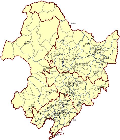 东北地区地图图片