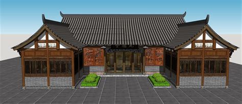 仿古建筑效果图图片