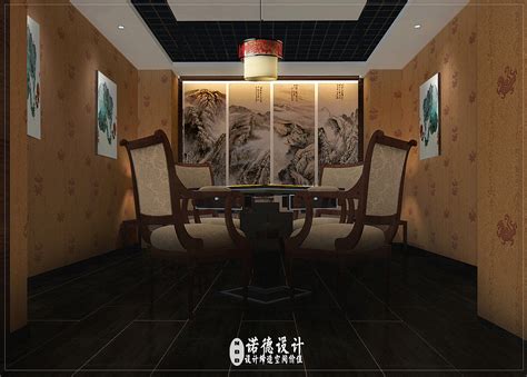 新中式棋牌室效果图设计图__3D作品_3D设计_设计图库_昵图网nipic.com