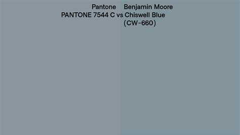 Pantone 7544 C vs Benjamin Moore Chiswell Blue (CW-660) side by side ...