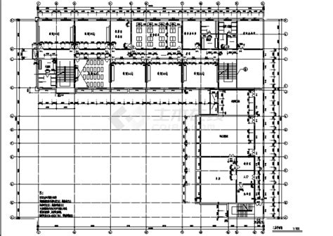 泗洪实验小学二套综合楼建筑设计施工cad图纸_公共建筑效果图_土木在线