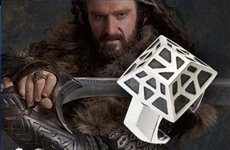 霍比特人精灵指环王矮人王Thorin Oakenshield 索林·橡木盾戒指-阿里巴巴