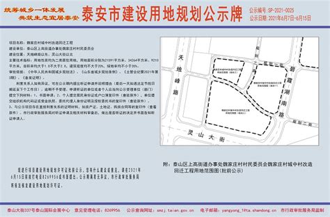 泰安市政务服务中心 工程规划 魏家庄村城中村改造回迁工程规划公示