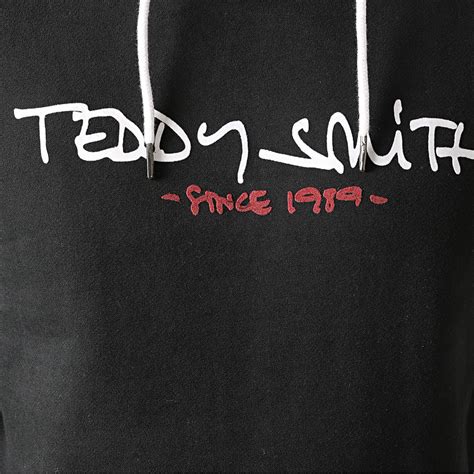 Teddy Smith - Sweat Capuche Siclass 2 Noir - LaBoutiqueOfficielle.com