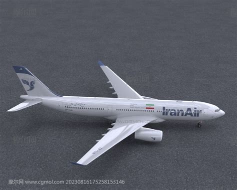 伊朗航空客机A330飞机_飞机模型下载-摩尔网CGMOL