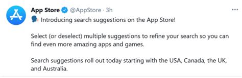 苹果正式推出App Store搜索建议功能-致力于全行业软件开发服务(app、小程序、平台)-大刘信息