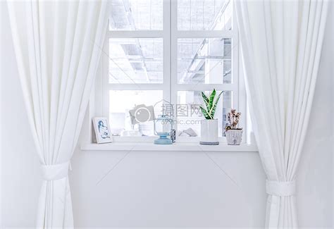 白色居家窗户窗帘高清图片下载-正版图片500540359-摄图网